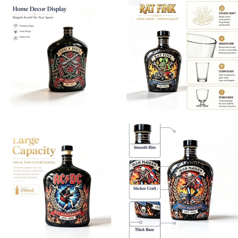 Vintage Collectible Liquor Bottles - Rock Pattern Whiskey Decanter Vintage Liquor