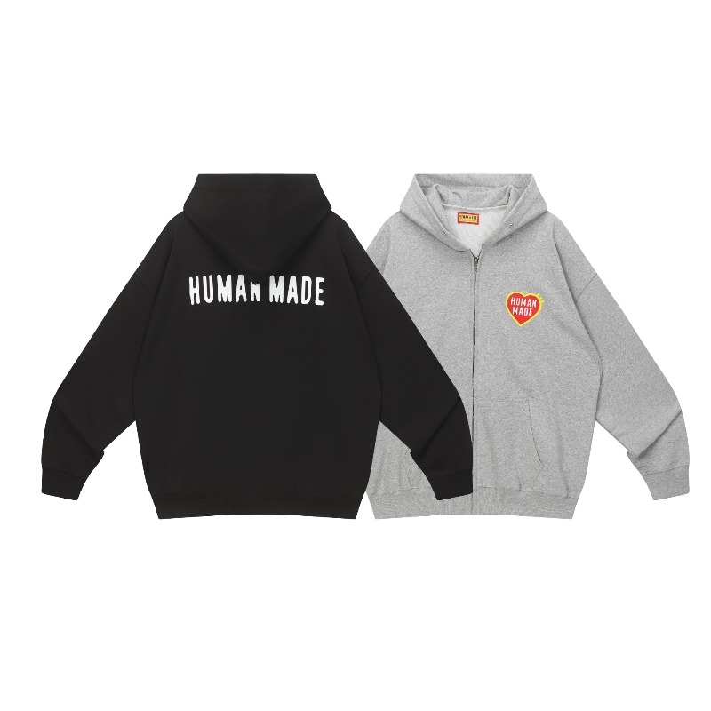 Vintage Zip Hoodie - Human Made Vintage Zip Hoodie Heart