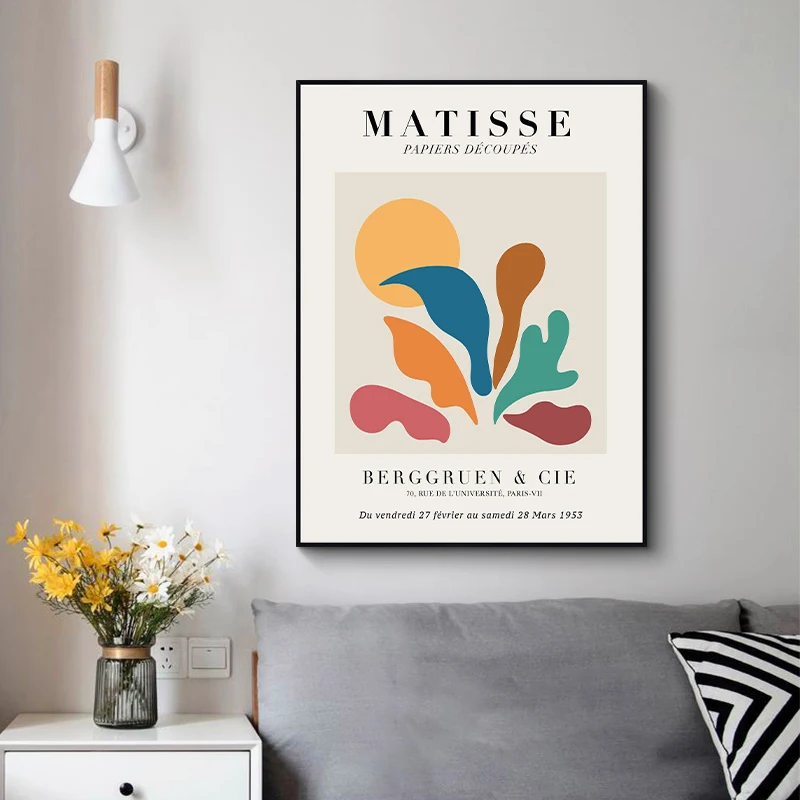 Vintage Collectible Posters - Canvas Painting Vintage Henri Matisse Famous