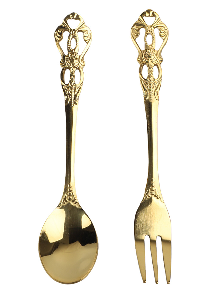Vintage Collectible Spoons - 1 Pair Vintage Spoons Fork Mini