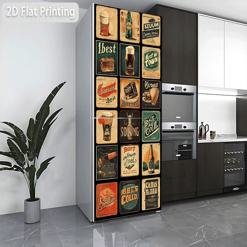 Vintage Cartoon Collectible - Refrigerator Sticker, Refrigerator and Dishwasher Sticker,