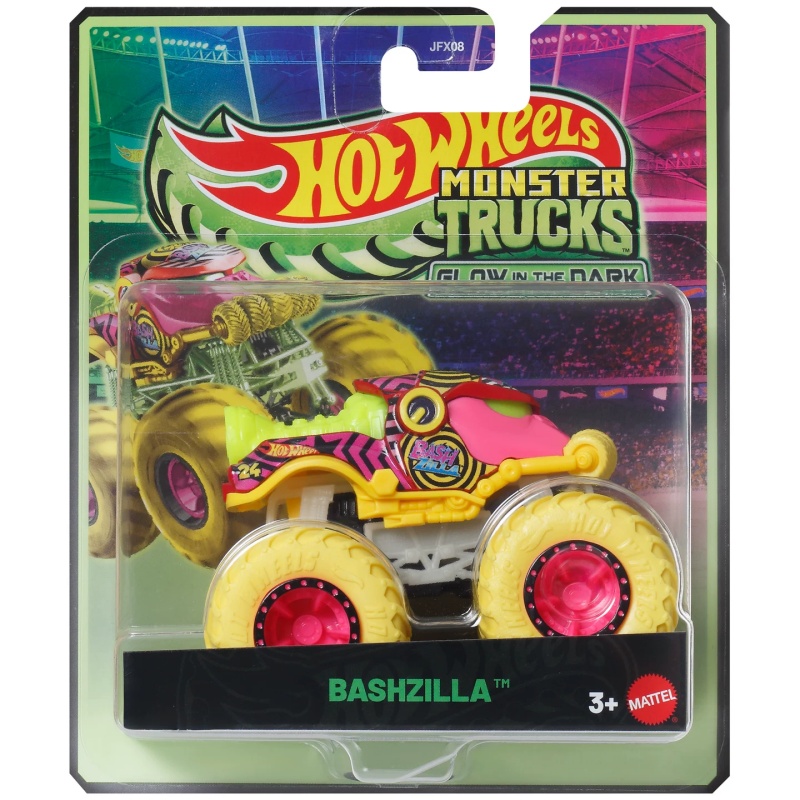Mattel Collectible & Vintage Dolls - Mattel Hot Wheels Monster Trucks Glow-in-the-Dark
