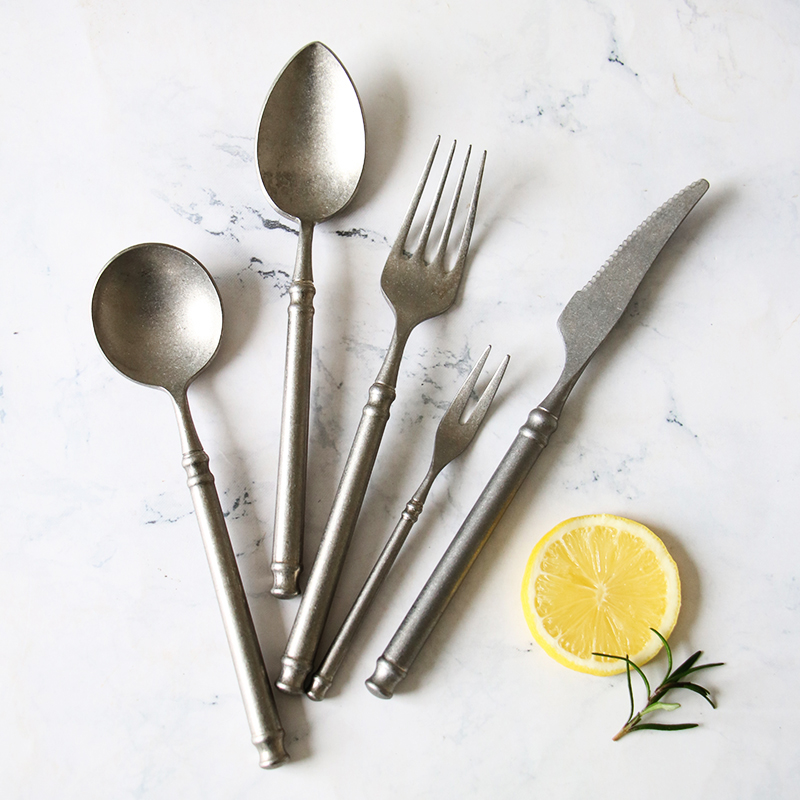 Vintage Collectible Spoons - Retro Mặt 304 Thép Không Gỉ