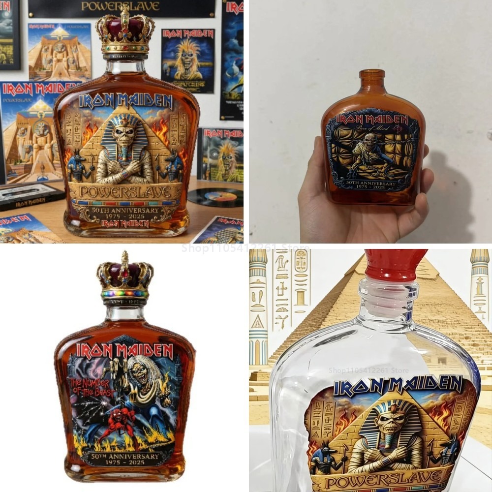Vintage Collectible Liquor Bottles - Vintage Rock Mummy Sculpture Liquor Bottle,