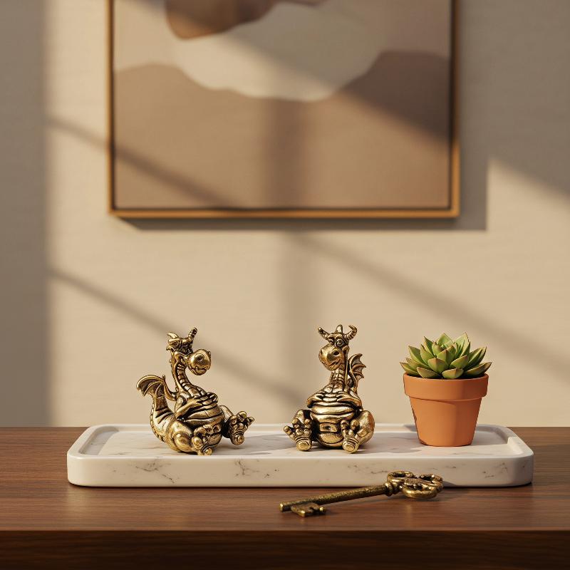 Cute Brass Dragon Figurines Vi - đánh giá và giá Vintage Cartoon Collectible