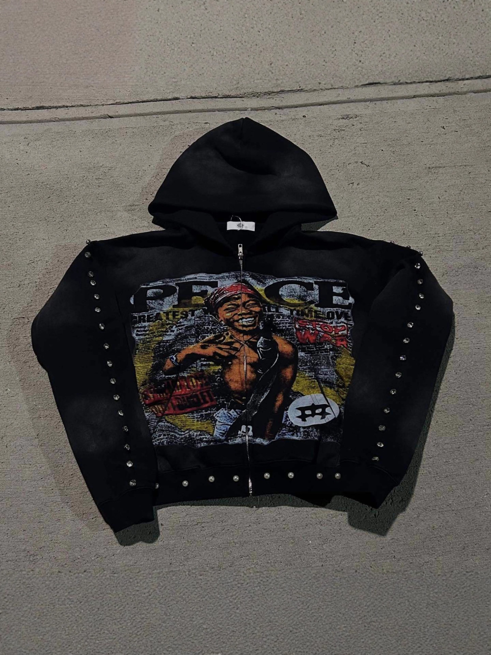 2026 new American hip-hop loos - đánh giá và giá Vintage Zip Hoodie