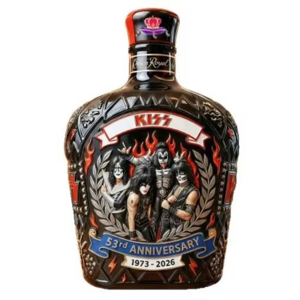YING-KISS Band Whiskey Decante - đánh giá và giá Vintage Collectible Liquor Bottles