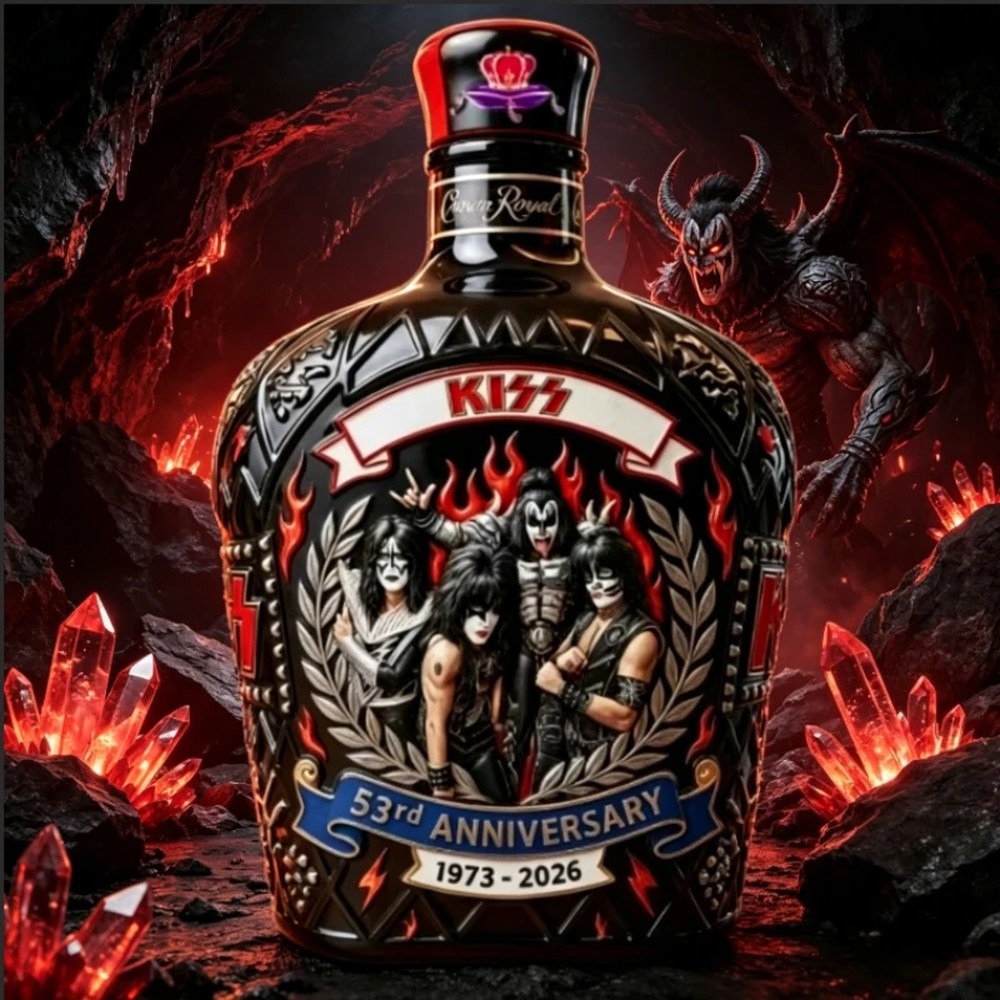YING-KISS Band Whiskey Decante - đánh giá và giá Vintage Collectible Liquor Bottles