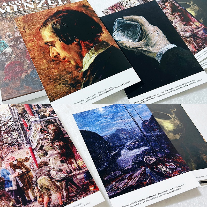 30PCS Adolph Von Menzel Oil Pa - đánh giá và giá Collectible Vintage Greeting Cards