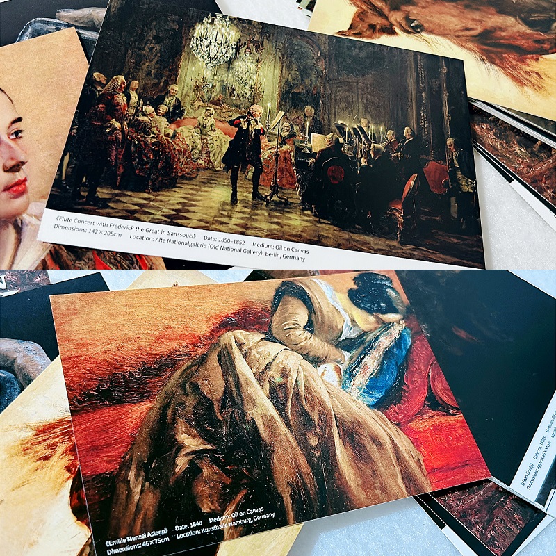 30PCS Adolph Von Menzel Oil Pa - đánh giá và giá Collectible Vintage Greeting Cards