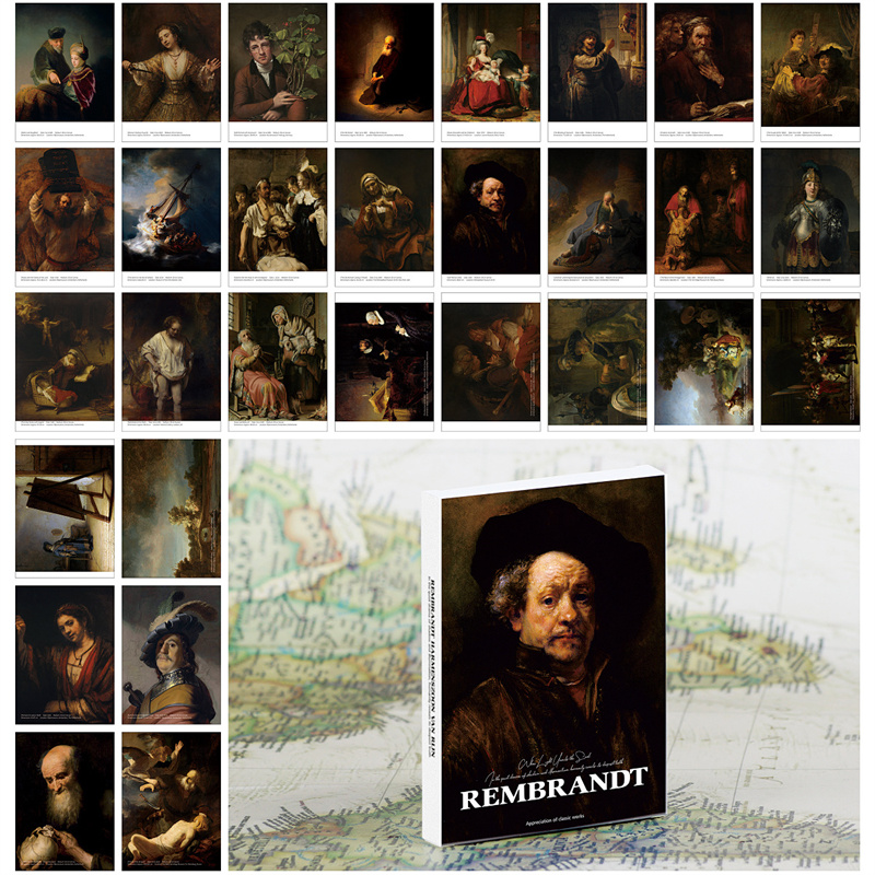 30Pcs Rembrandt Vintage Oil Pa - đánh giá và giá Collectible Vintage Greeting Cards