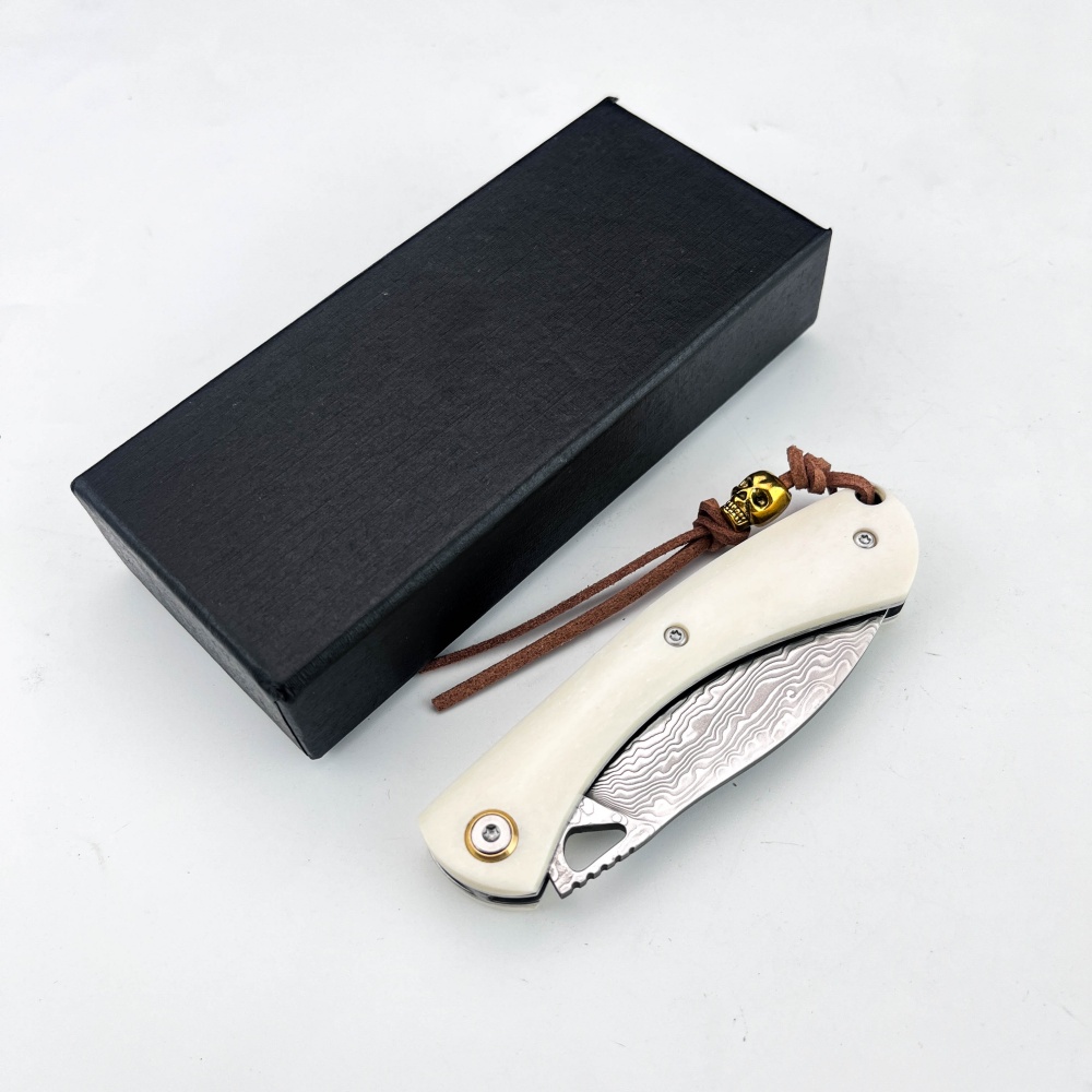Vintage Damascu Steel Small Fo - đánh giá và giá Vintage Collectible Knives