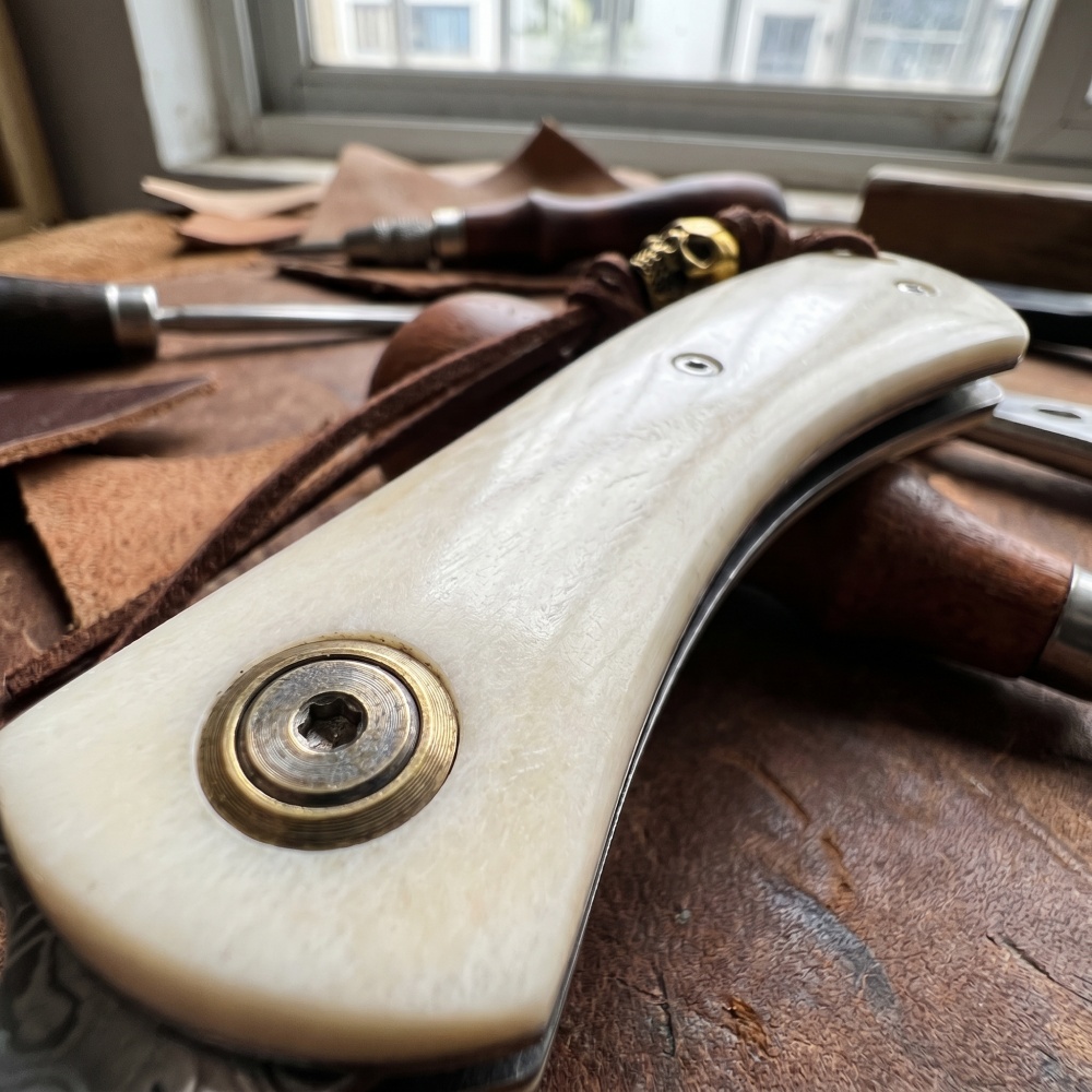 Vintage Damascu Steel Small Fo - đánh giá và giá Vintage Collectible Knives