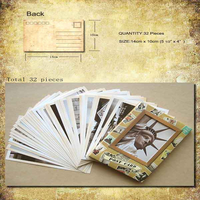 Tự Làm Retro 32 Cái/túi Vintag - đánh giá và giá Collectible Vintage Greeting Cards