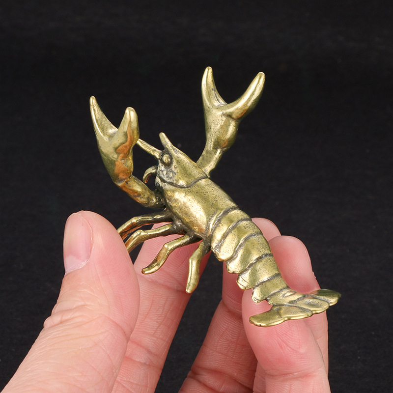 Solid Brass Crayfish Ornament  - đánh giá và giá Vintage Collectible Furniture