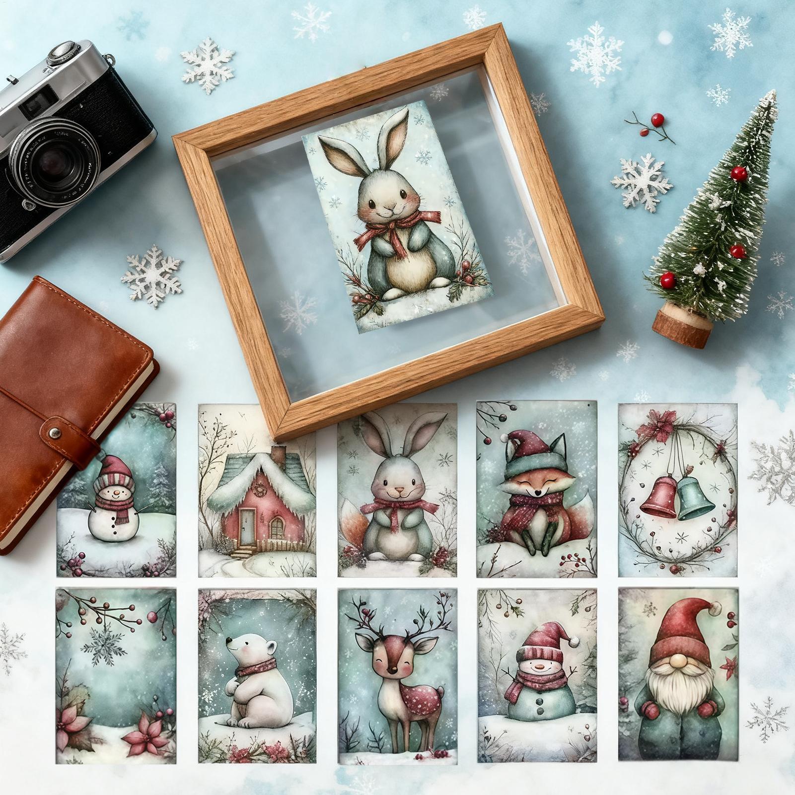 Christmas Greeting Card 20-Pie - đánh giá và giá Collectible Vintage Greeting Cards