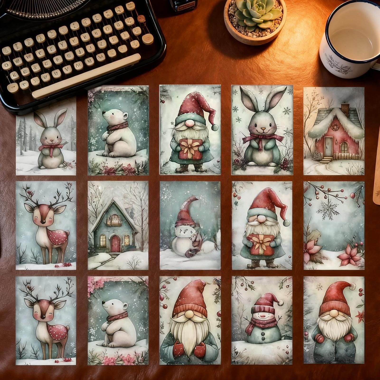 Christmas Greeting Card 20-Pie - đánh giá và giá Collectible Vintage Greeting Cards
