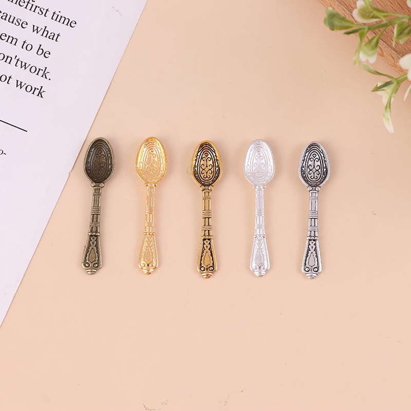 10Pcs 1:12 Dollhouse Miniature - đánh giá và giá Vintage Collectible Spoons