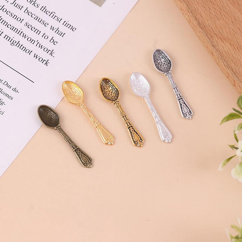 10Pcs 1:12 Dollhouse Miniature - đánh giá và giá Vintage Collectible Spoons