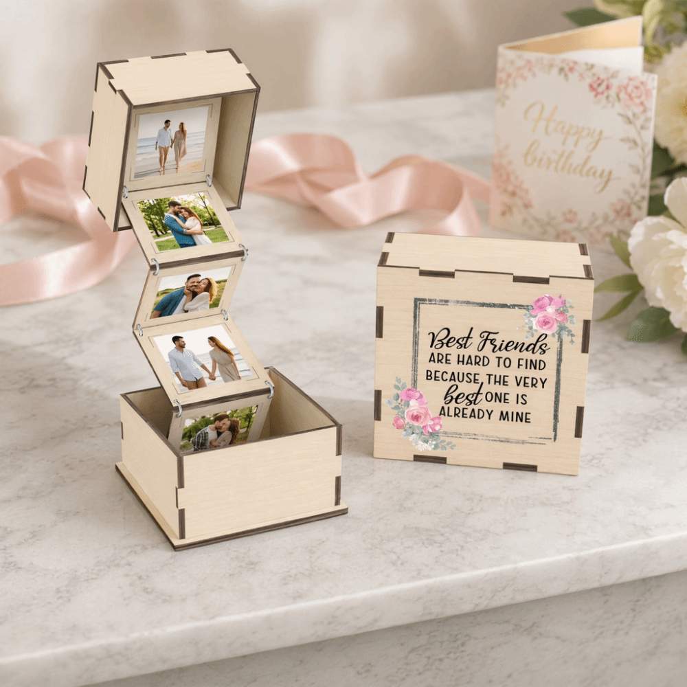 Creative Folding Wooden Photo  - đánh giá và giá Collectible Vintage Photos