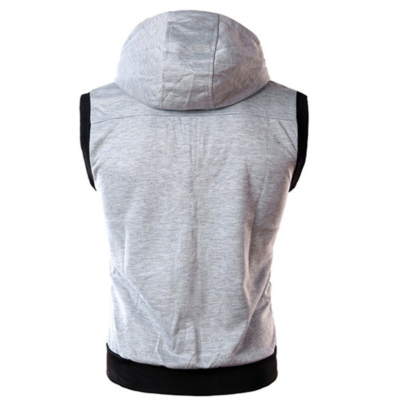 New Men's Hooded Sleeveless Ve - đánh giá và giá Vintage Zip Hoodie