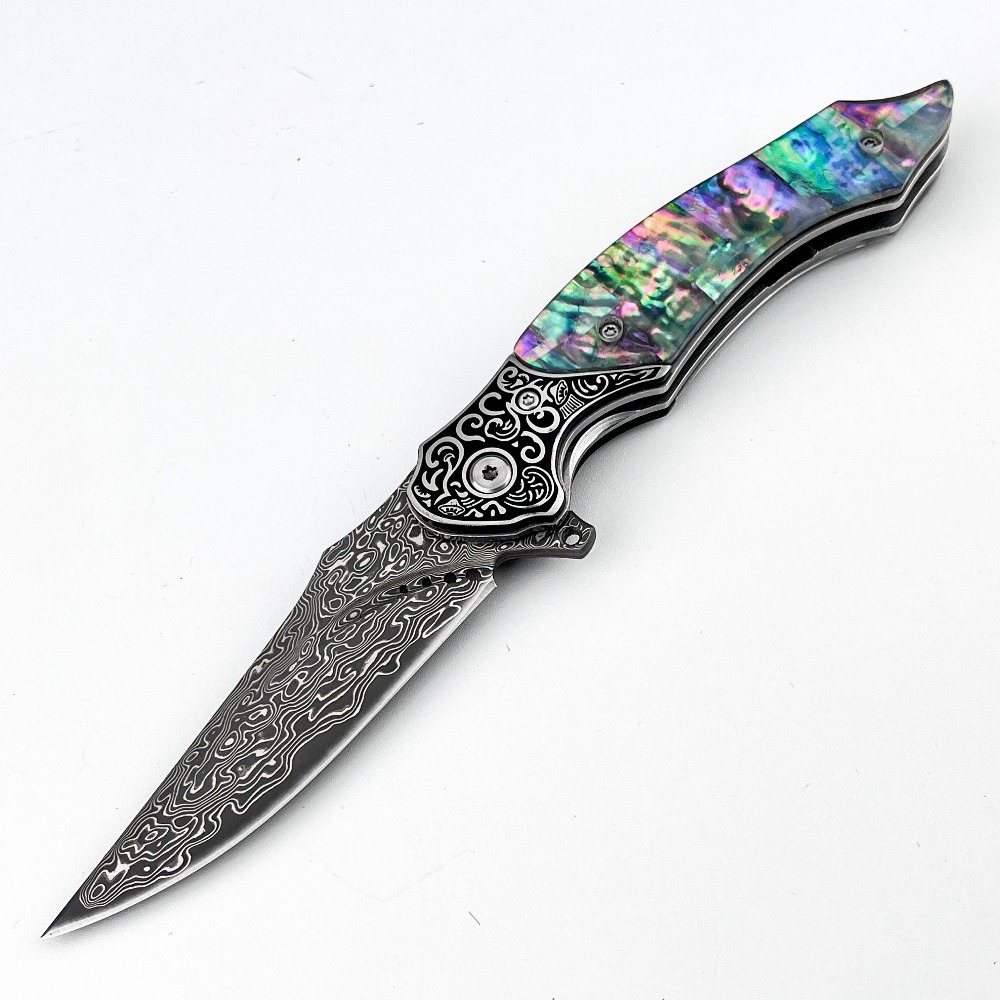 New Vintage Damascus Pattern B - đánh giá và giá Vintage Collectible Knives