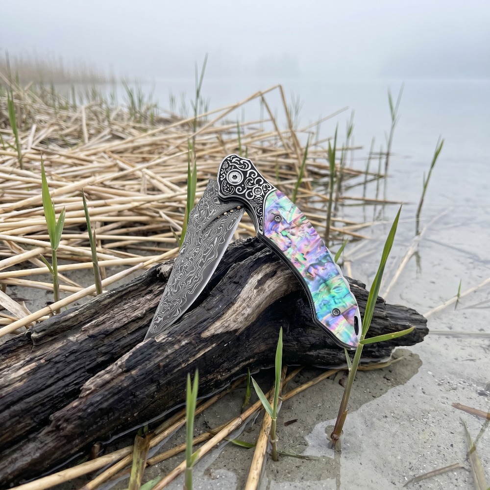 New Vintage Damascus Pattern B - đánh giá và giá Vintage Collectible Knives