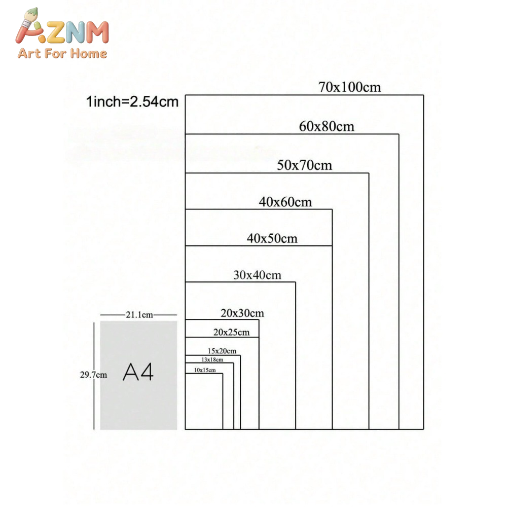 AZNM Canvas Painting Vintage H - đánh giá và giá Vintage Cartoon Collectible