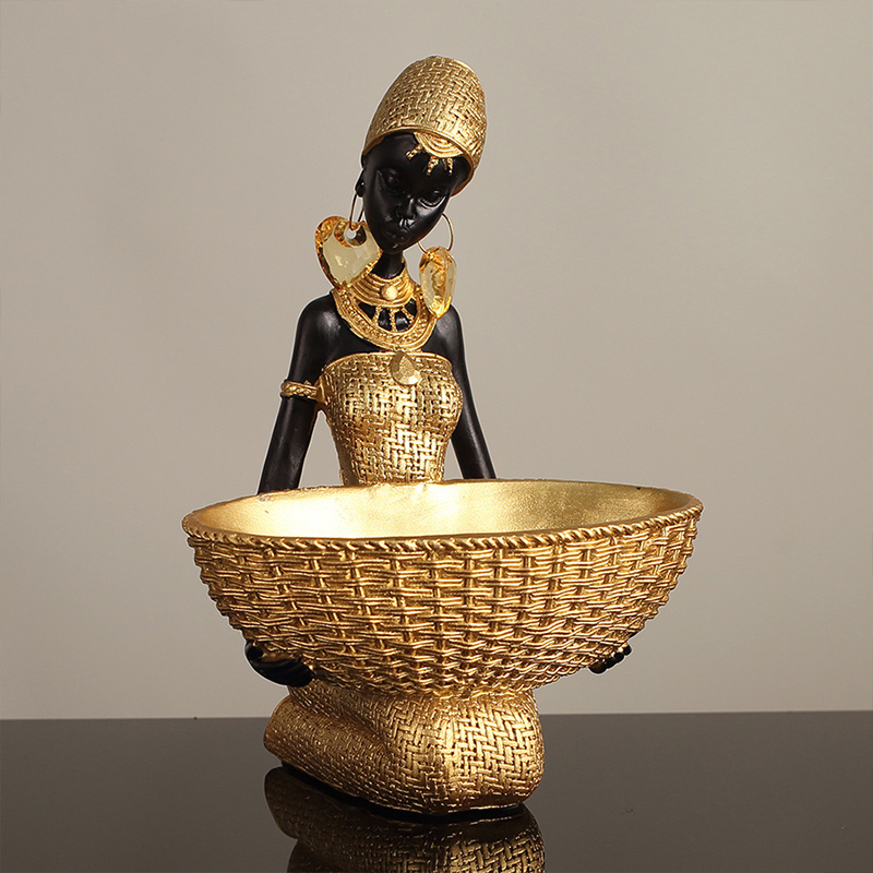 African Girl Holding A Plate S - đánh giá và giá Vintage Collectible Furniture