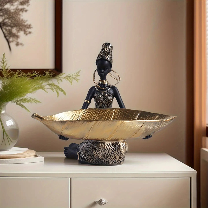 African Girl Holding A Plate S - đánh giá và giá Vintage Collectible Furniture