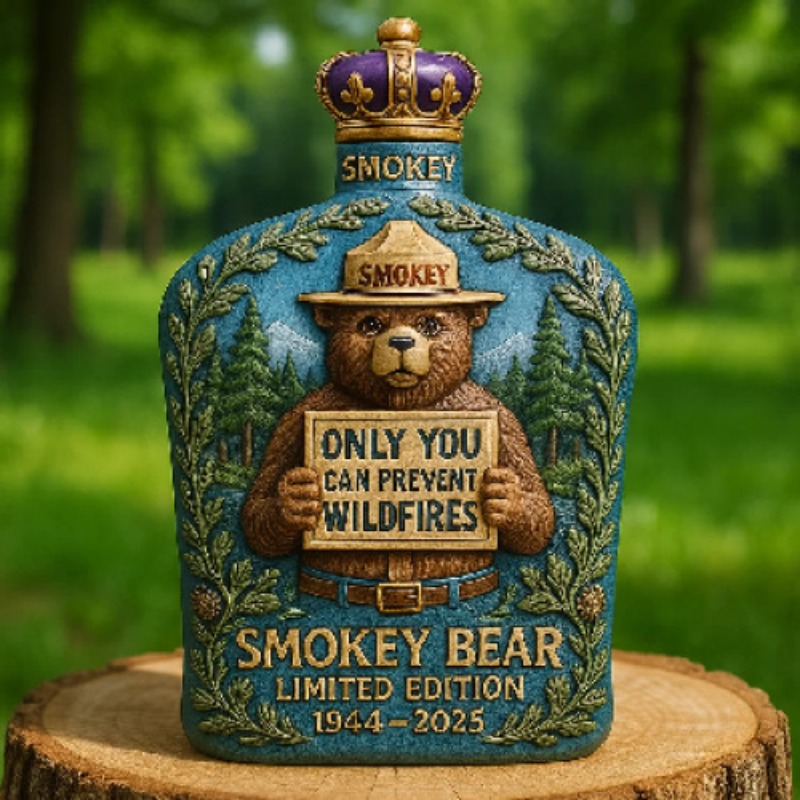Smokey Bear Fire Prevention Wh - đánh giá và giá Vintage Collectible Liquor Bottles