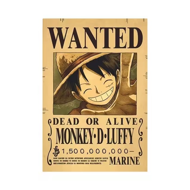 Anime One Piece Bounty Wanted  - đánh giá và giá Vintage Collectible Posters