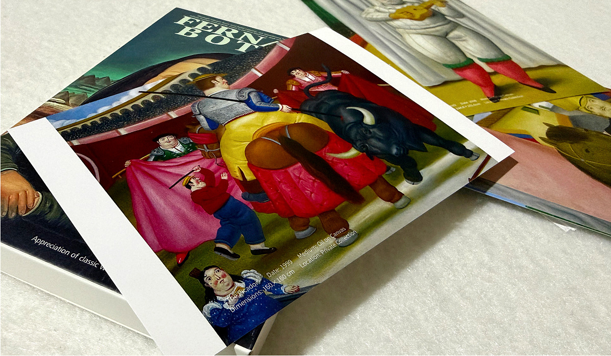 30Pcs Fernando Botero Artwork  - đánh giá và giá Collectible Vintage Greeting Cards