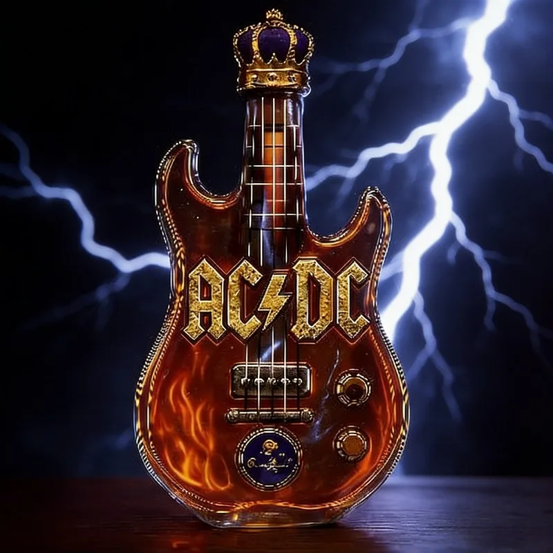 Retro Electric Guitar Shaped W - đánh giá và giá Vintage Collectible Liquor Bottles