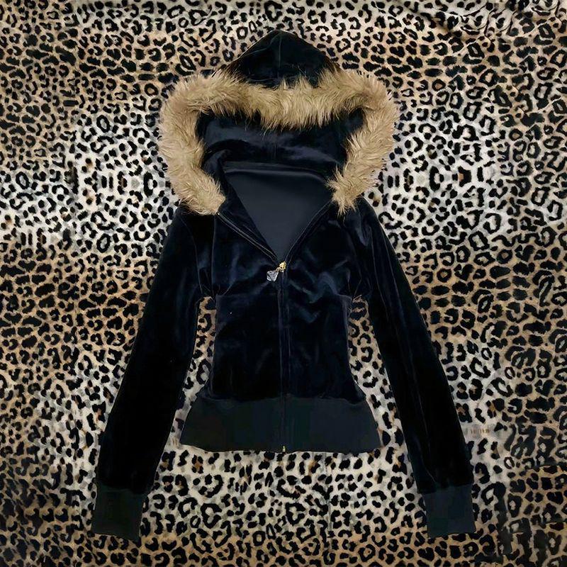 Hoodie Coat Women Punk Hooded  - đánh giá và giá Vintage Zip Hoodie