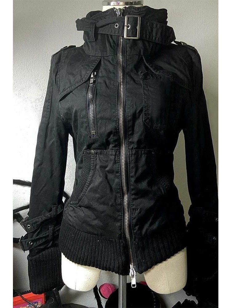 Harajuku Vintage 90s Stand Col - đánh giá và giá Vintage Zip Hoodie