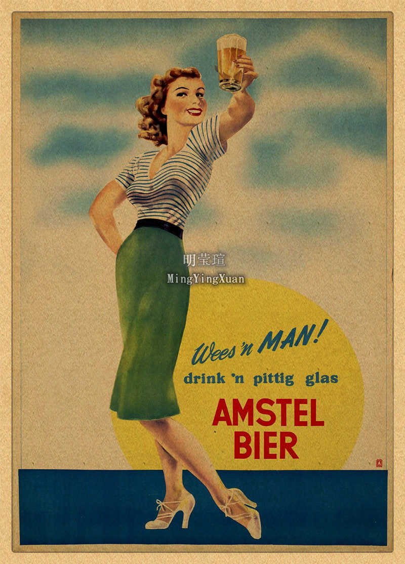 Vintage Beer Wine Drink Chart  - đánh giá và giá Vintage Collectible Posters