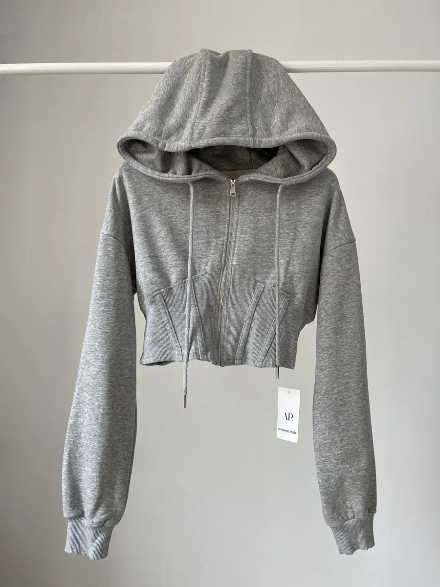 Crop Tops Fashion Hoodies for  - đánh giá và giá Vintage Zip Hoodie