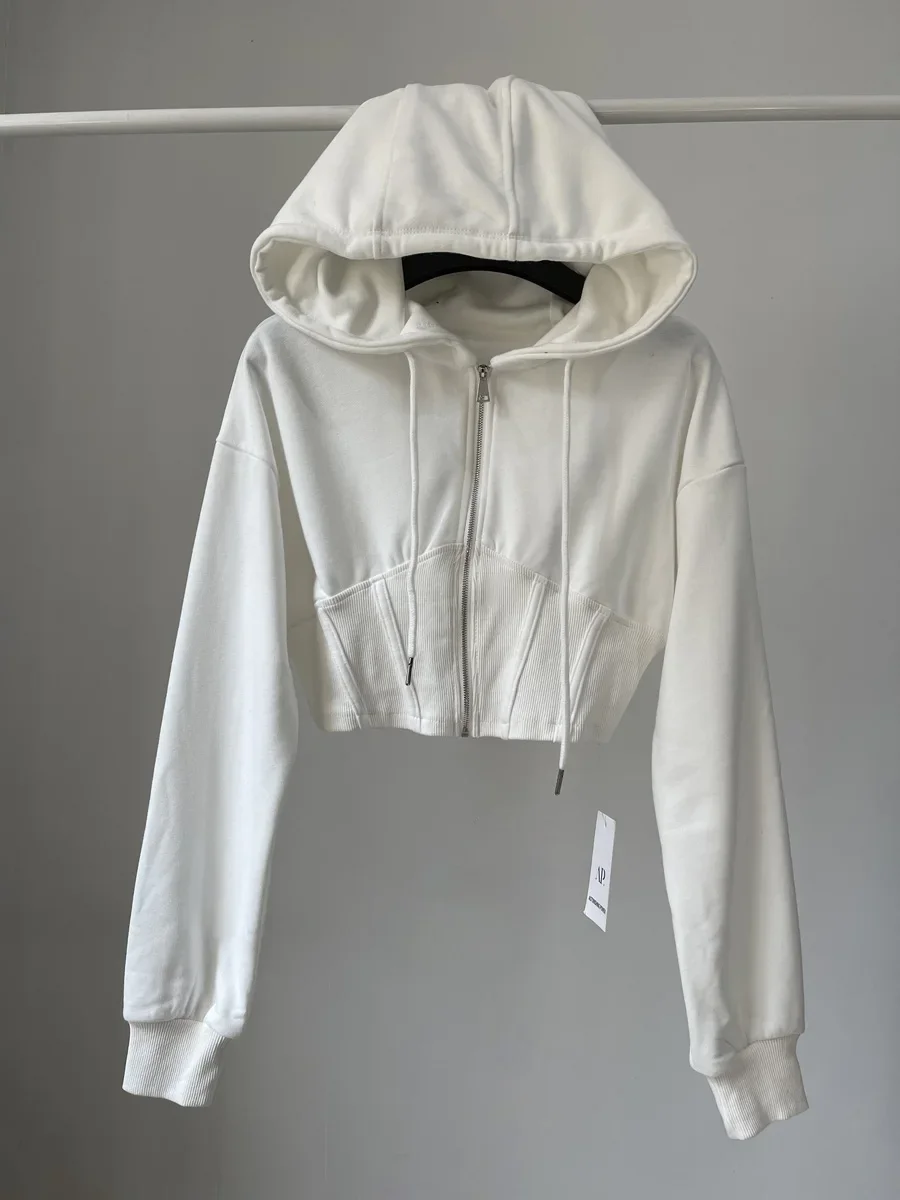 Crop Tops Fashion Hoodies for  - đánh giá và giá Vintage Zip Hoodie