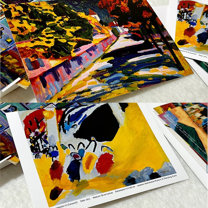 Wassily Kandinsky Art Postcard - đánh giá và giá Collectible Vintage Greeting Cards