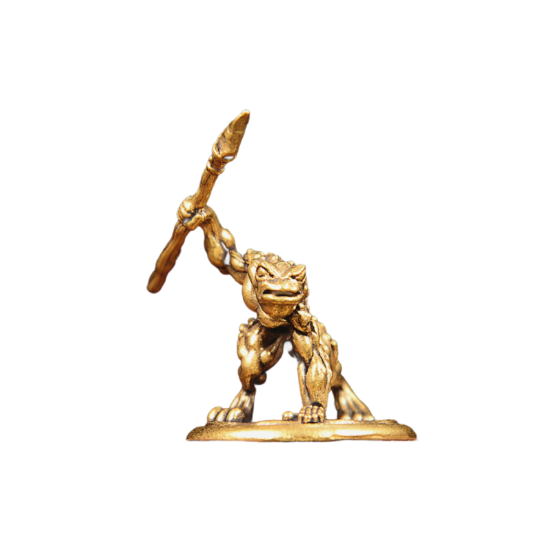 Vintage Brass Frog Warrior Fig - đánh giá và giá Vintage Collectible Furniture
